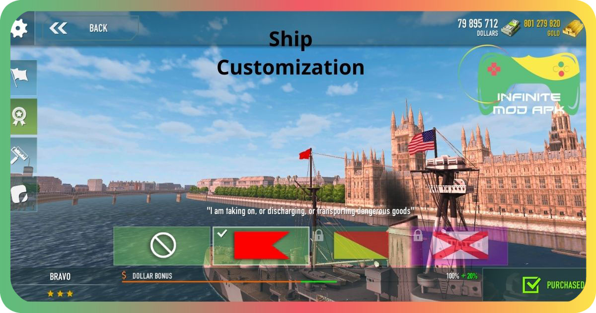 Battle of Warships Mod Apk Ship Customization