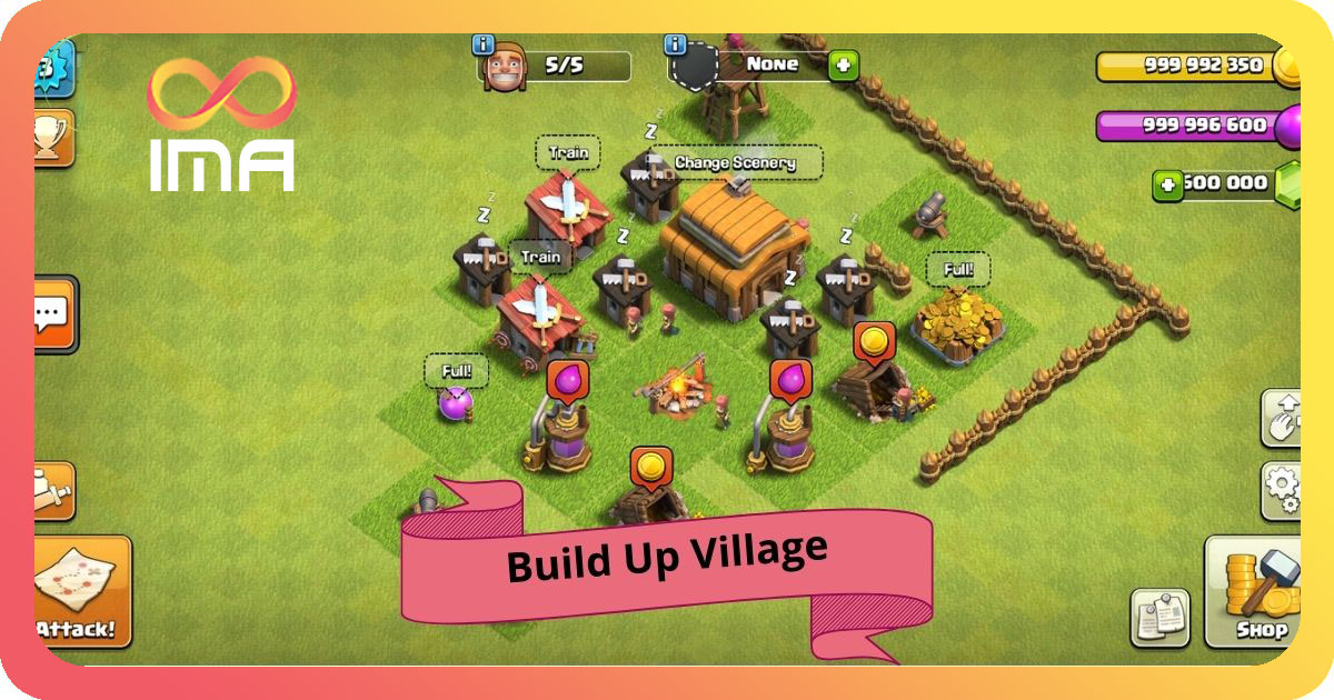 Clash of clans build up village