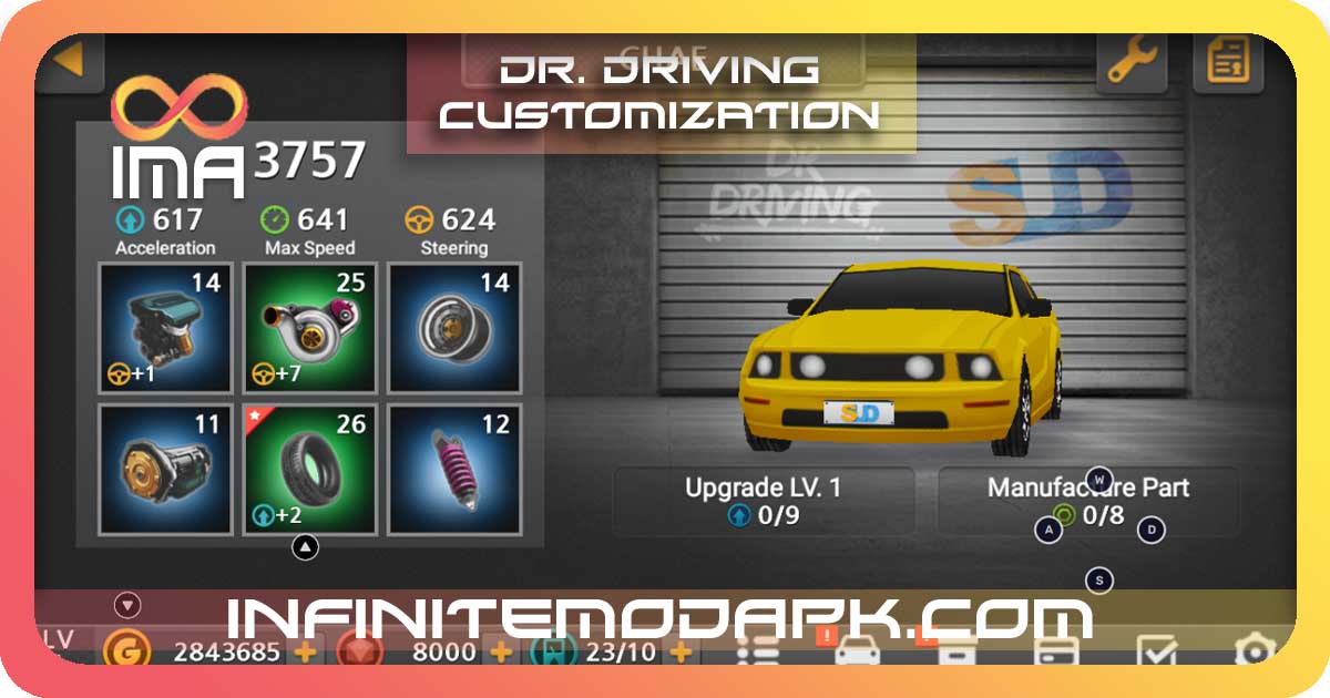 dr driving mod apk customization