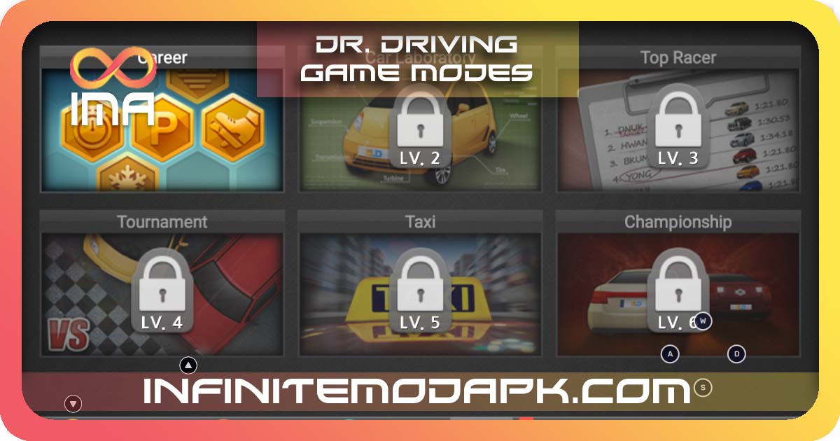 dr driving game modes